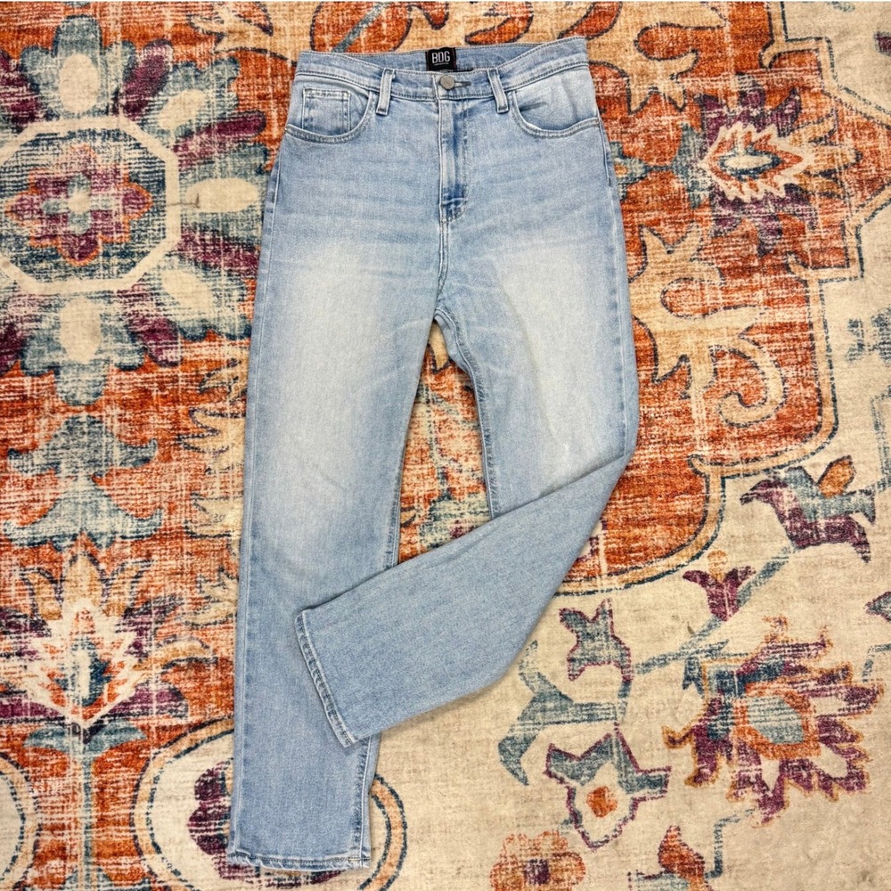 BDG Urban‎ Outfitters Girlfriend High-Rise Light Wash Blue Jeans Size 27